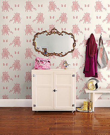 Ophelia Pink Elephant Wallpaper