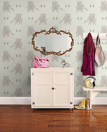 Ophelia Grey Elephant Wallpaper