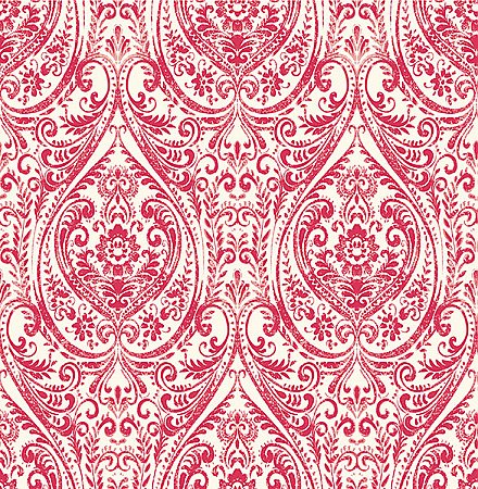Gypsy Red Damask Wallpaper