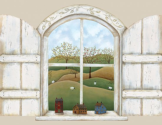 A Homestead Window Mural 252-59124