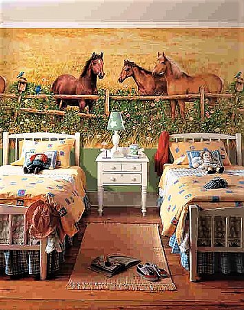 Horses Mural 252-72007
