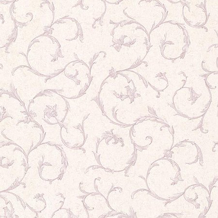 Clover Lavender Acanthus Scroll Wallpaper