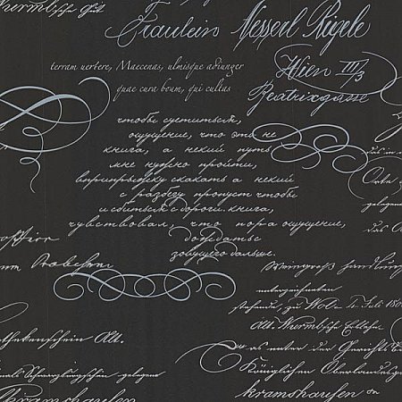 Ferdinand Black Poetic Script Wallpaper