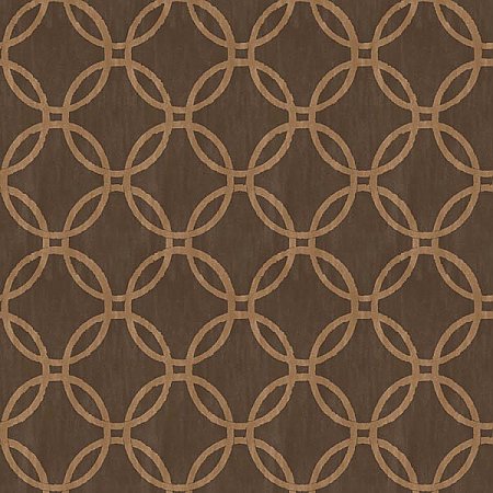 Eaton Espresso Geometric Wallpaper