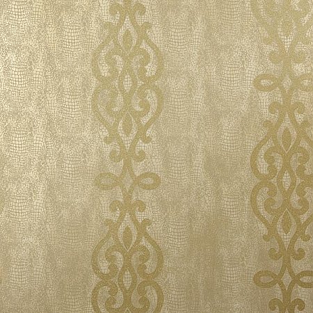 Anaconda Brass Glitter Stripe Wallpaper