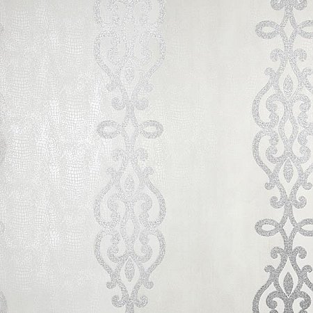 Anaconda Silver Glitter Stripe Wallpaper