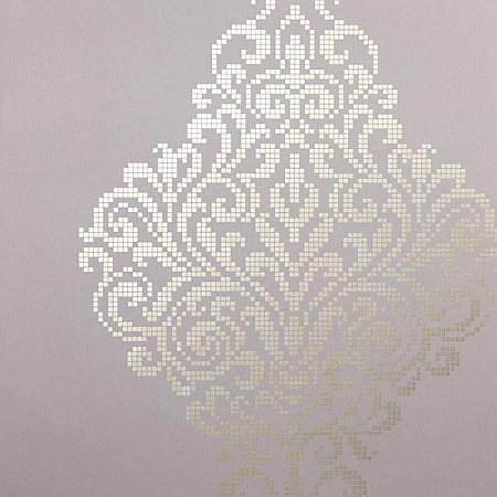 Lux Lavender Metallic Damask Wallpaper