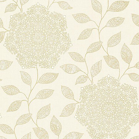 Shirazi Cream Bohemian Floral Wallpaper