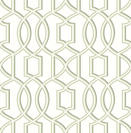Quantum Green Trellis Wallpaper