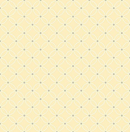 Kinetic Yellow Geometric Floral Wallpaper