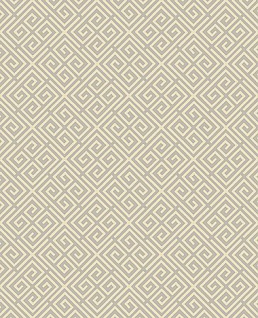 Omega Taupe Geometric Wallpaper