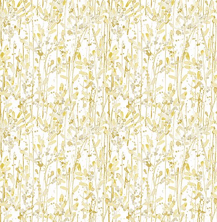 Willow Gold Leaves Wallpaper