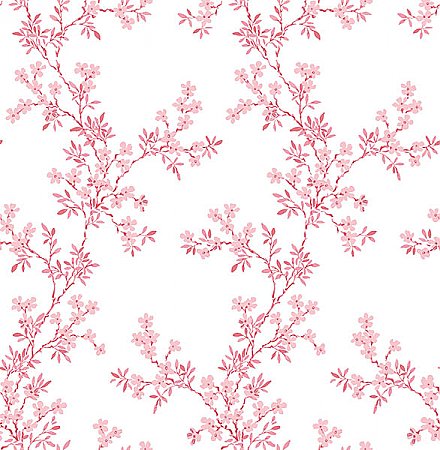 Claire Pink Floral Trail  Wallpaper