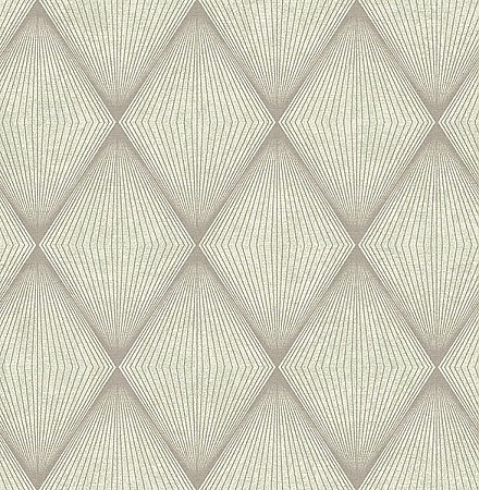 Enlightenment Light Grey Diamond Geometric Wallpaper