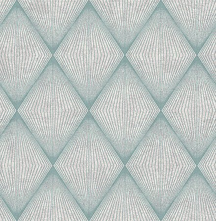 Enlightenment Blue Diamond Geometric Wallpaper
