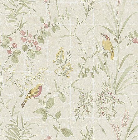 Imperial Cream Garden Chinoiserie Wallpaper