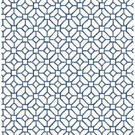 Gigi Navy Geometric Wallpaper