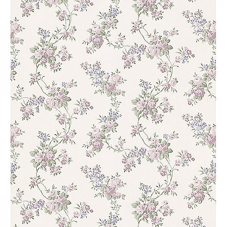 Gretchen Pastel Floral Trail Wallpaper