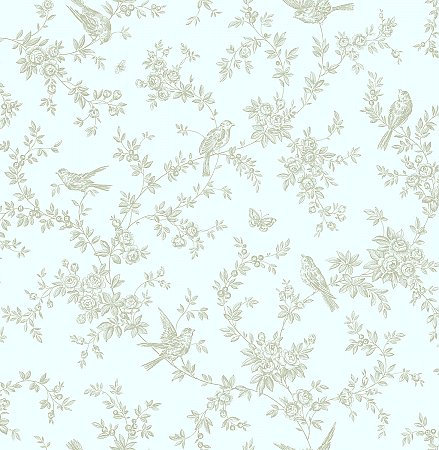 Mafra Green Floral Trails Wallpaper