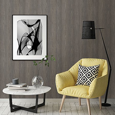 Brest Charcoal Wood Texture Wallpaper