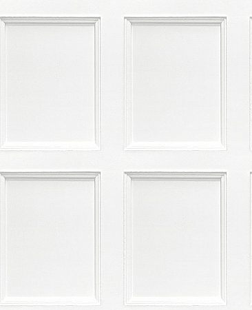 Leeds Off-White Wooden Panel Wallpaper