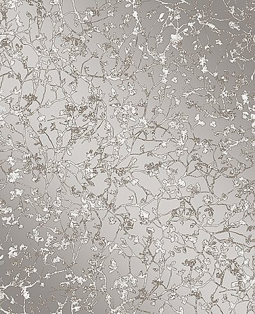 Palatine Grey Leaves Wallpaper