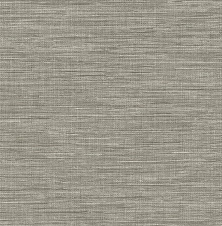 Exhale Grey Faux Grasscloth Wallpaper