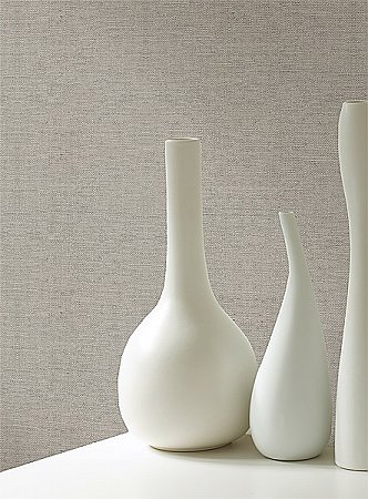 Aspero Silver Faux Grasscloth Wallpaper