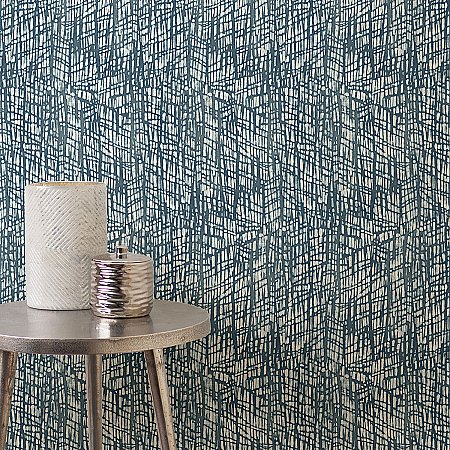 Shimmer Blue Abstract Texture Wallpaper
