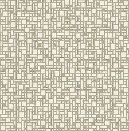 Bento Taupe Geometric Wallpaper