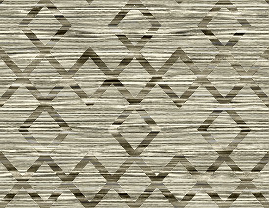 Vana Brown Woven Diamond Wallpaper