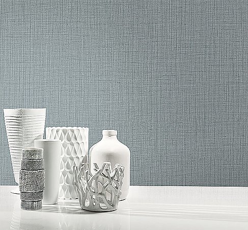 Oriel Slate Fine Linen Wallpaper