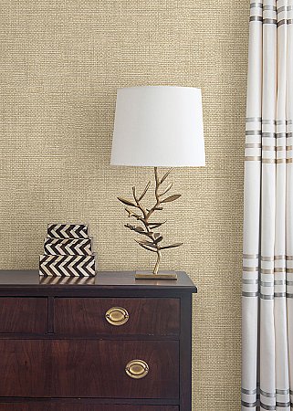 Twine Honey Grass Weave Wallpaper