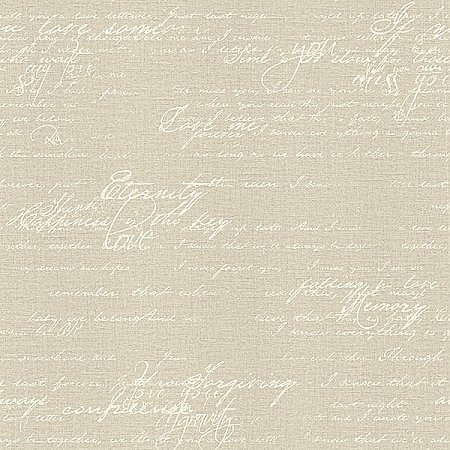 Nouvel Beige Script Wallpaper