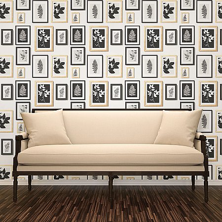Rumer White Gallery Wall Wallpaper