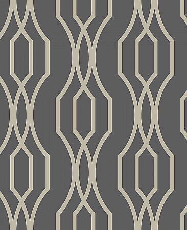 Coventry Charcoal Trellis Wallpaper