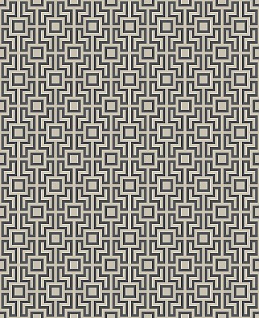 Boxwood Black Geometric Wallpaper