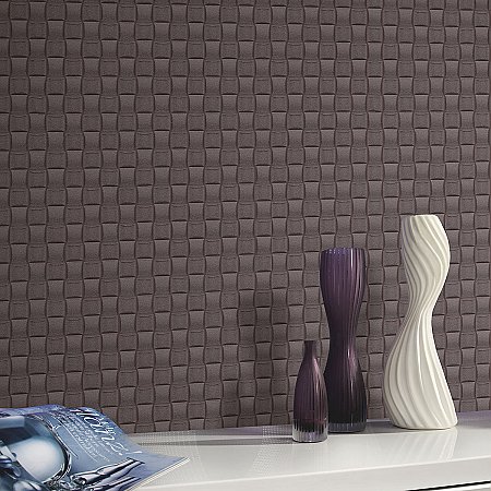 Chet Mauve Tile Texture Wallpaper