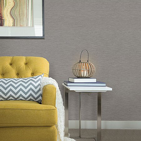 San Paulo Grey Horizontal Weave Wallpaper