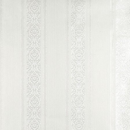 Mackenzie White Stripe Wallpaper