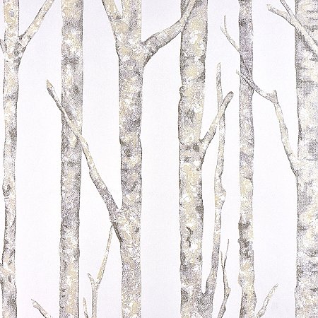 Cameron Off-White Trees Wallpaper