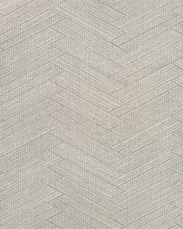 Karma Light Grey Herringhone Weave Wallpaper