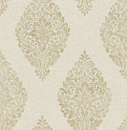 Pascale Gold Medallion Wallpaper