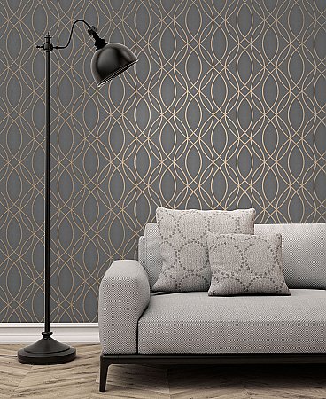 Lisandro Taupe Geometric Lattice Wallpaper