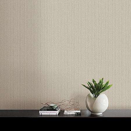 Kinsley Beige Textured Stripe Wallpaper
