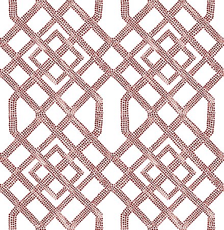 Traverse Red Trellis Wallpaper