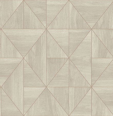 Cheverny Grey Wood Tile Wallpaper