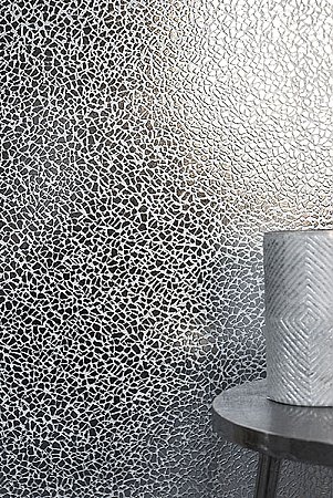 Harrington Silver Mirror Texture Wallpaper