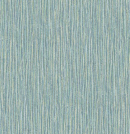 Raffia Thames Aqua Faux Grasscloth Wallpaper