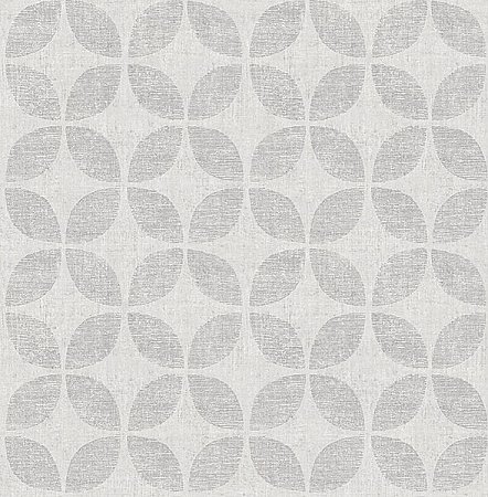 Polaris Silver Geometric Wallpaper